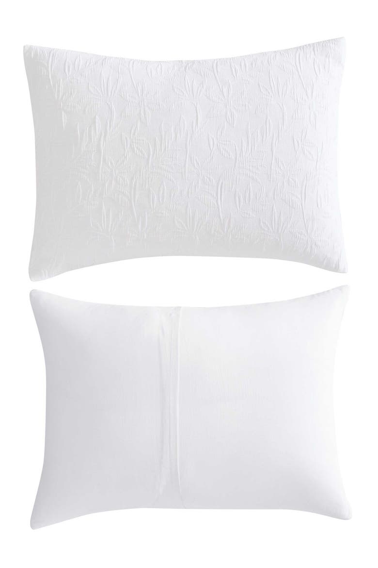 Seaside Floral King Comforter & Sham Set, Alternate, color, WHITE