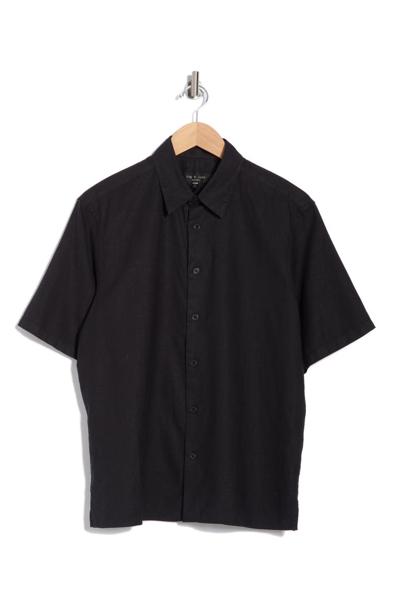 rag & bone Dalton Hemp & Cotton Button-Up Shirt, Alternate, color,