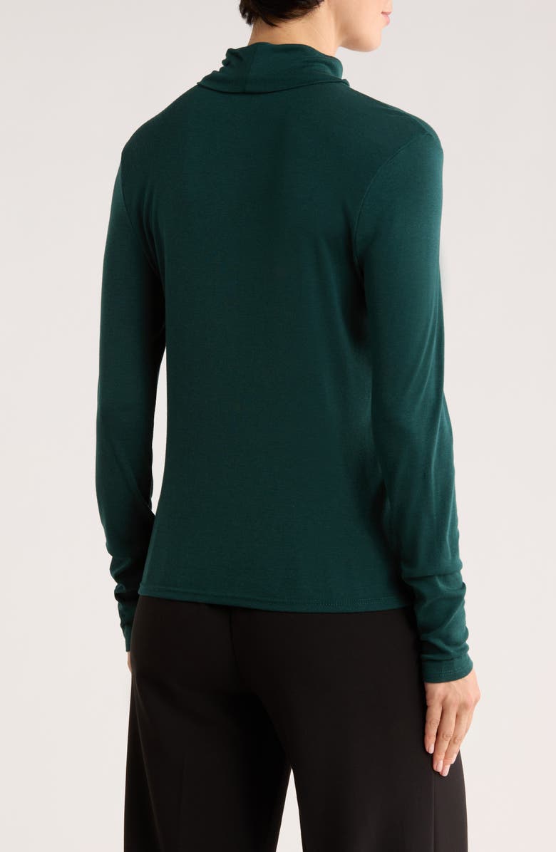 Eileen Fisher Turtleneck Long Sleeve Top, Alternate, color, Fir
