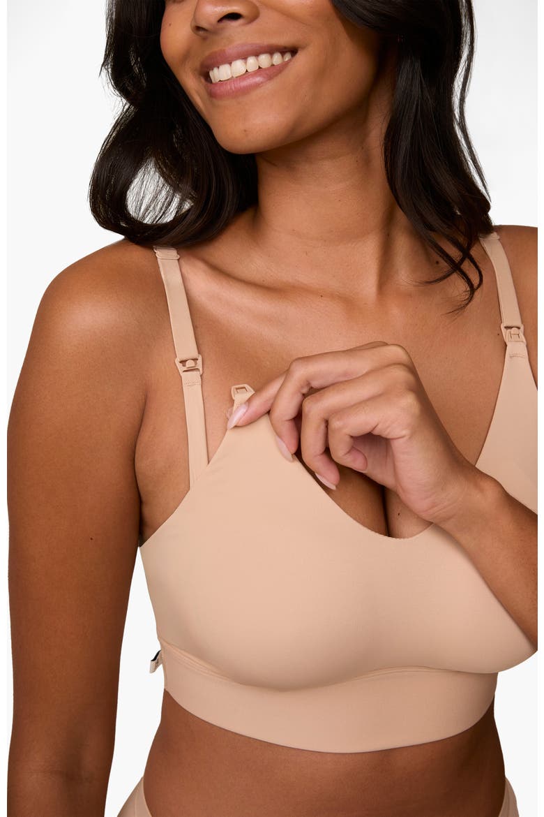 Bliss Nursing Bralette, Alternate, color, Beige