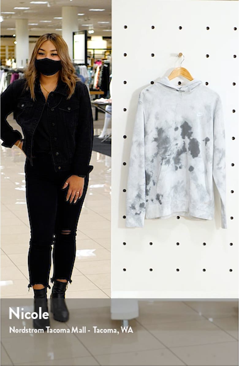 Sportswear Tie Dye Men's Pullover Hoodie, sales video thumbnail