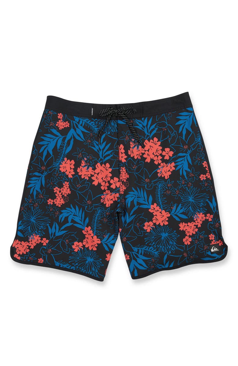 Quiksilver Jetty Bloom 19 Board Shorts, Alternate, color, Anthracite