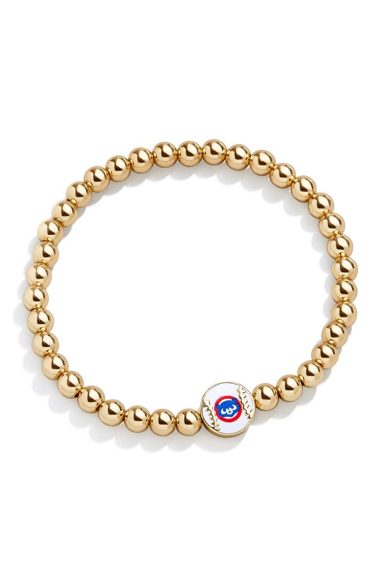 BaubleBar Chicago Cubs Pisa Bracelet, Main, color, 