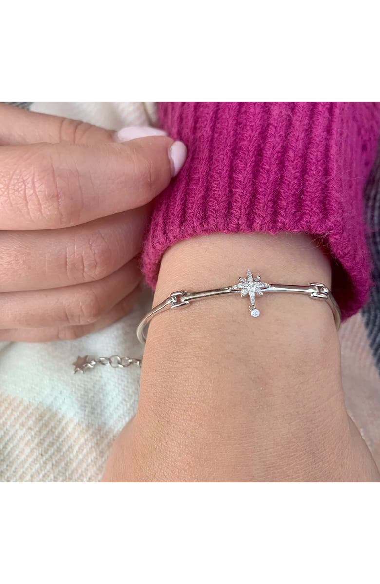 LuvMyJewelry Supernova Diamond Bangle Bracelet, Alternate, color, 