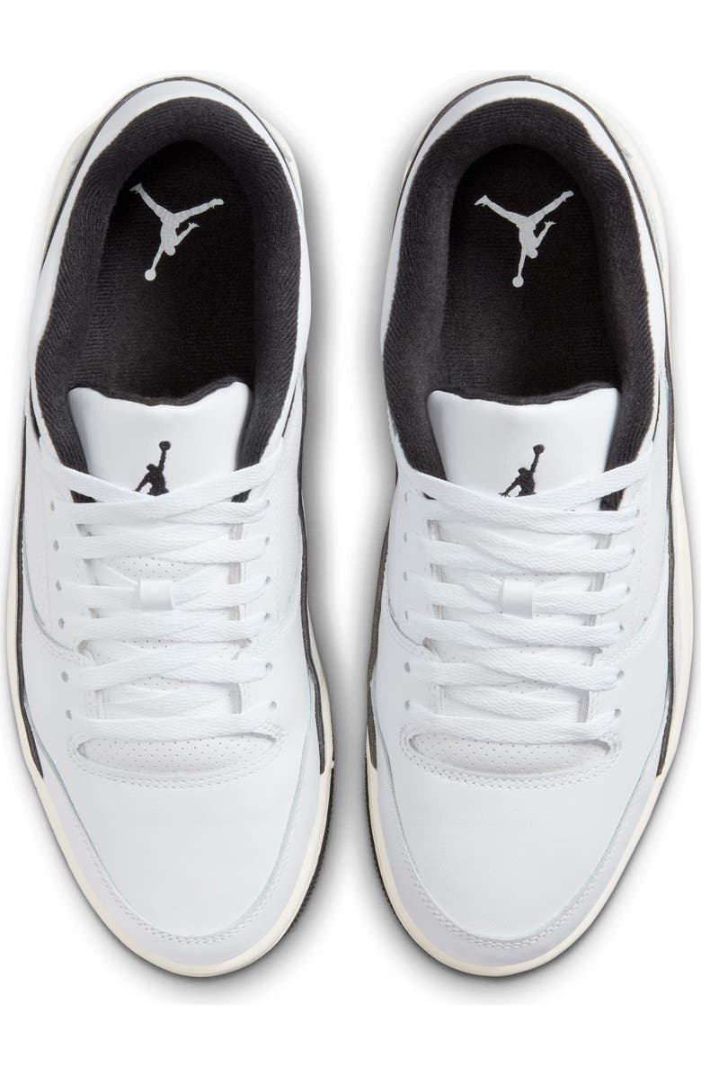Jordan Flight Court Sneaker, Alternate, color, White/ Black/ Sail