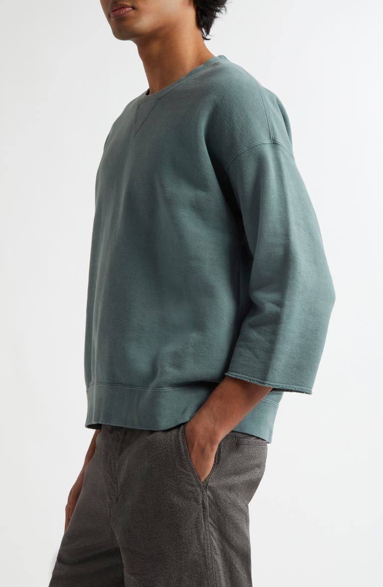 VISVIM Jumbo French Terry Sweatshirt, Alternate, color, Green