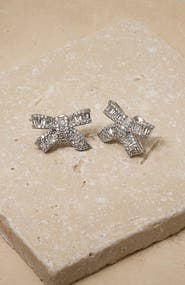 Untamed Petals Alicia Crystal Bow Studs