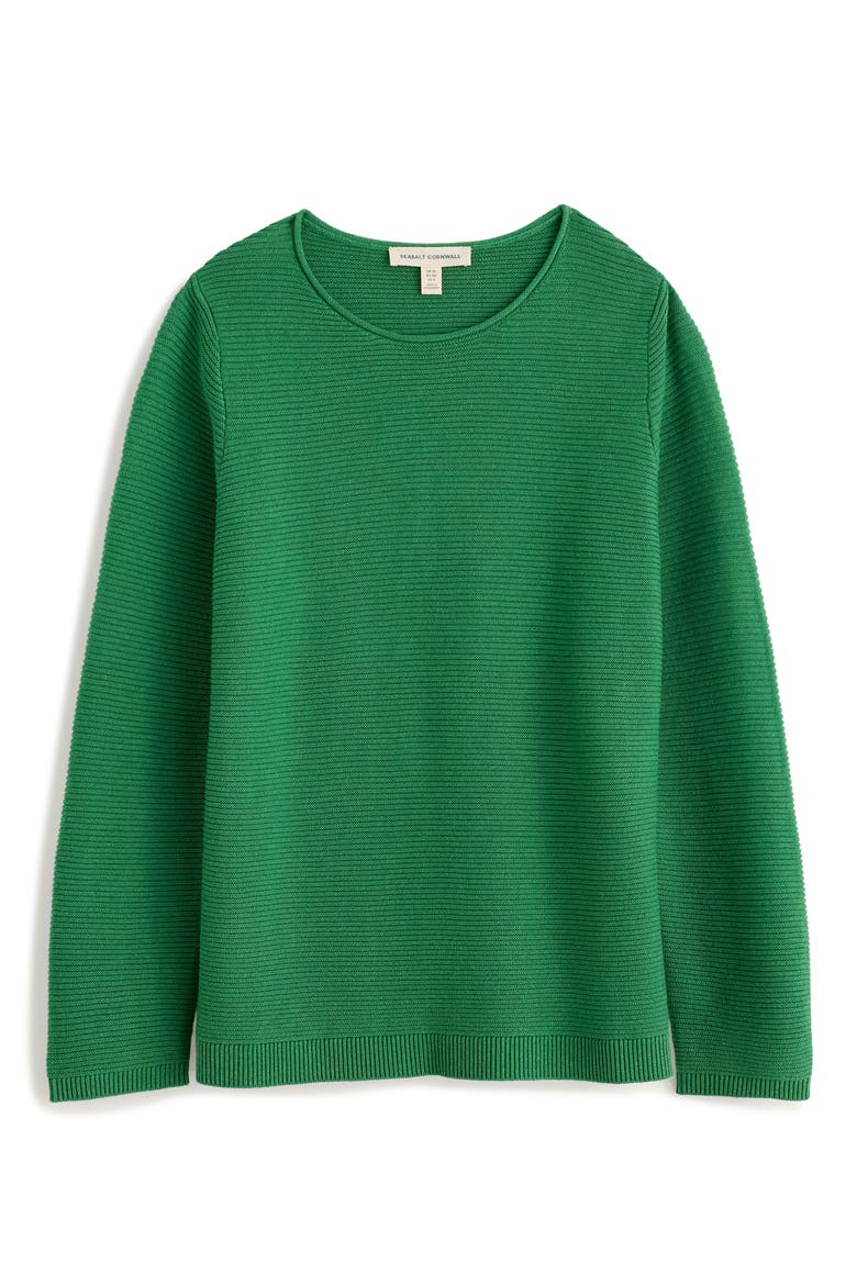 Makers Ribbed Crewneck Sweater, Alternate, color, PEA POD