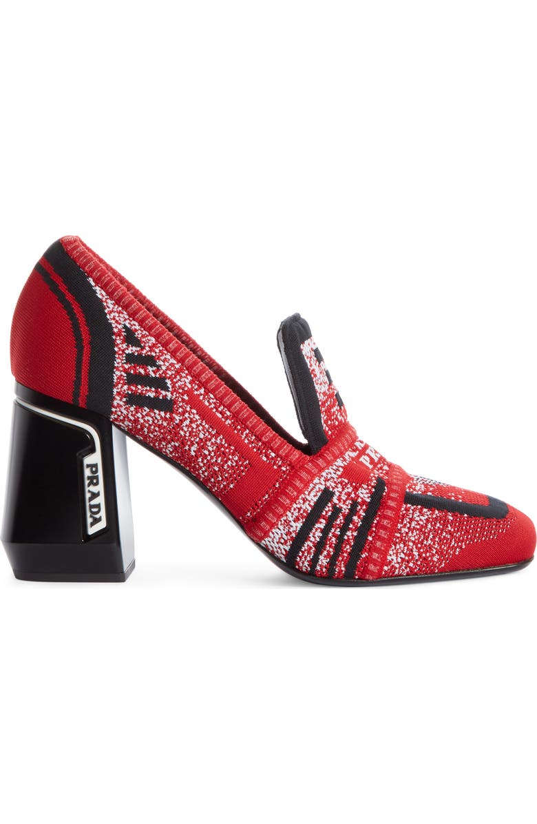 Prada Knit Loafer Pump, Alternate, color,
