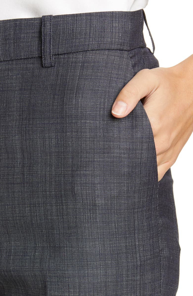 Lafayette 148 New York Clinton Cuffed Wool Blend Pants, Alternate, color,