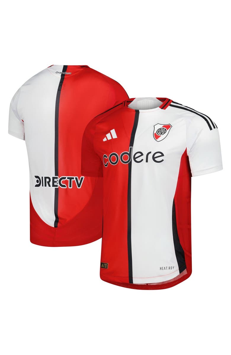adidas Men's adidas  White/Red Club Atlético River Plate 2024/25 Third Authentic Jersey, Alternate, color, White