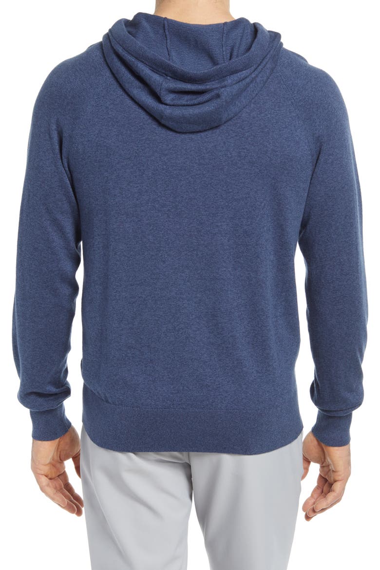 Second Skin Hooded Sweater, Alternate, color, DRESS BLUES HEATHER