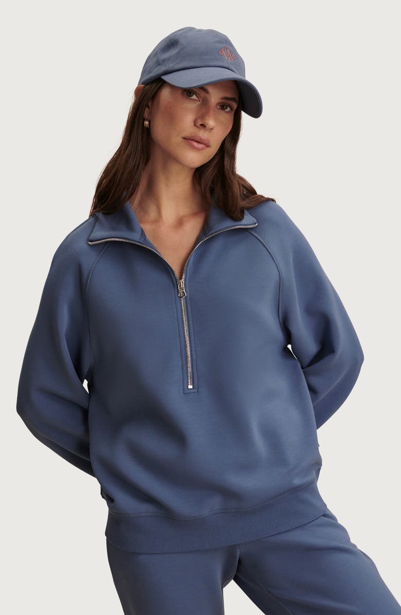 Varley Selene Half Zip Sweatshirt, Alternate, color, Bijou Blue