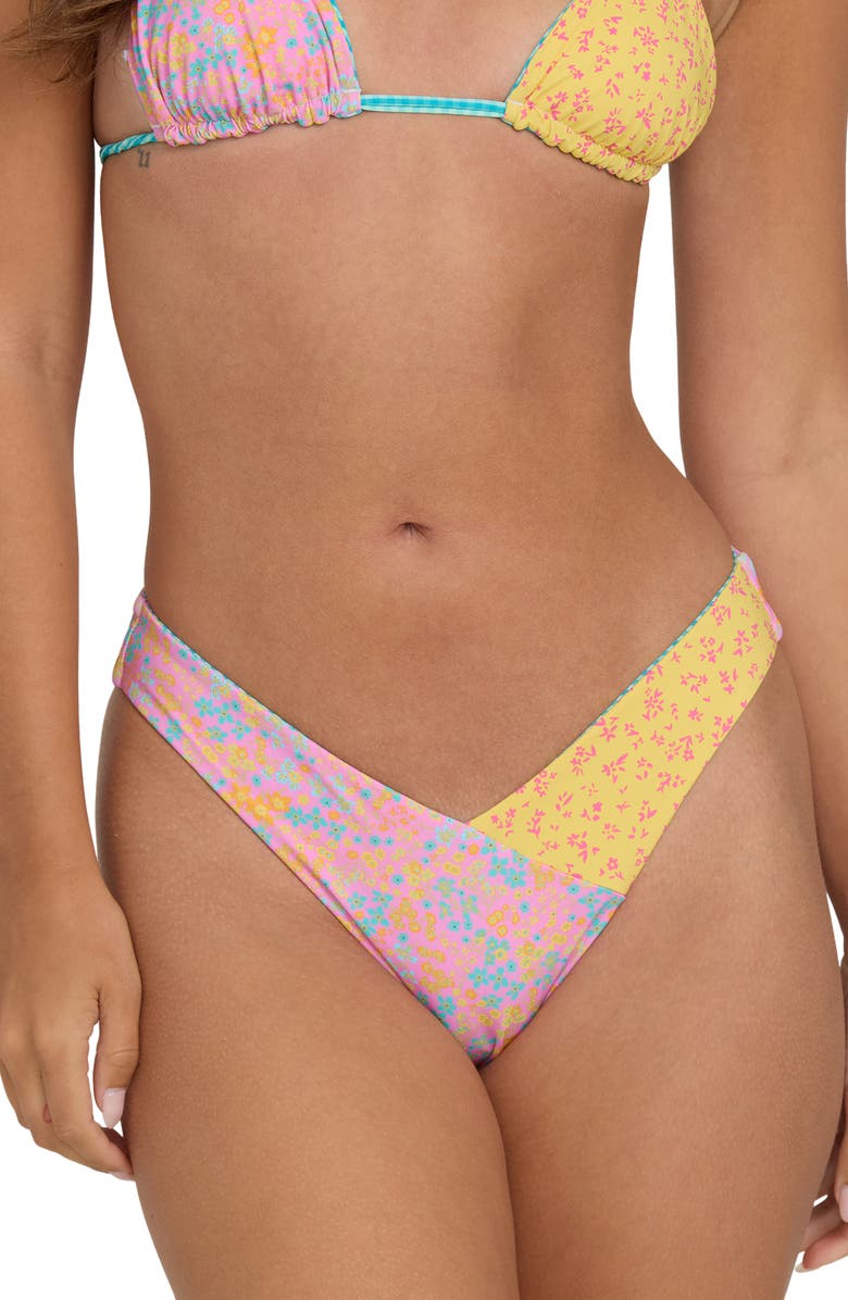 Billabong Babe Alert Hike Reversible Bikini Bottoms, Alternate, color, Floral