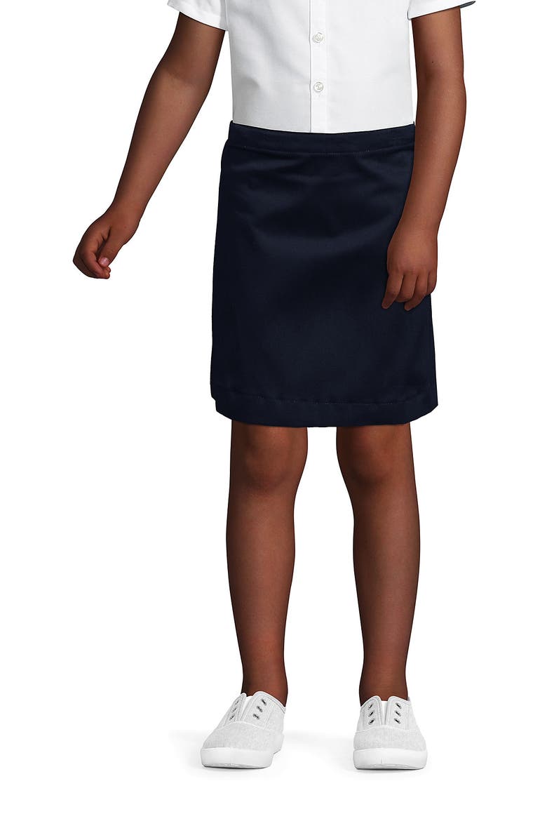 School Uniform Girls Plus Blend Chino Skort Above Knee, Main, color, Classic Navy