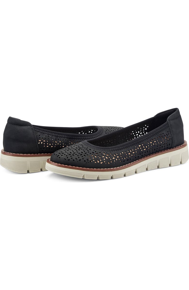 Easy Spirit Victori Perforated Slip-On Sneaker, Alternate, color, Black