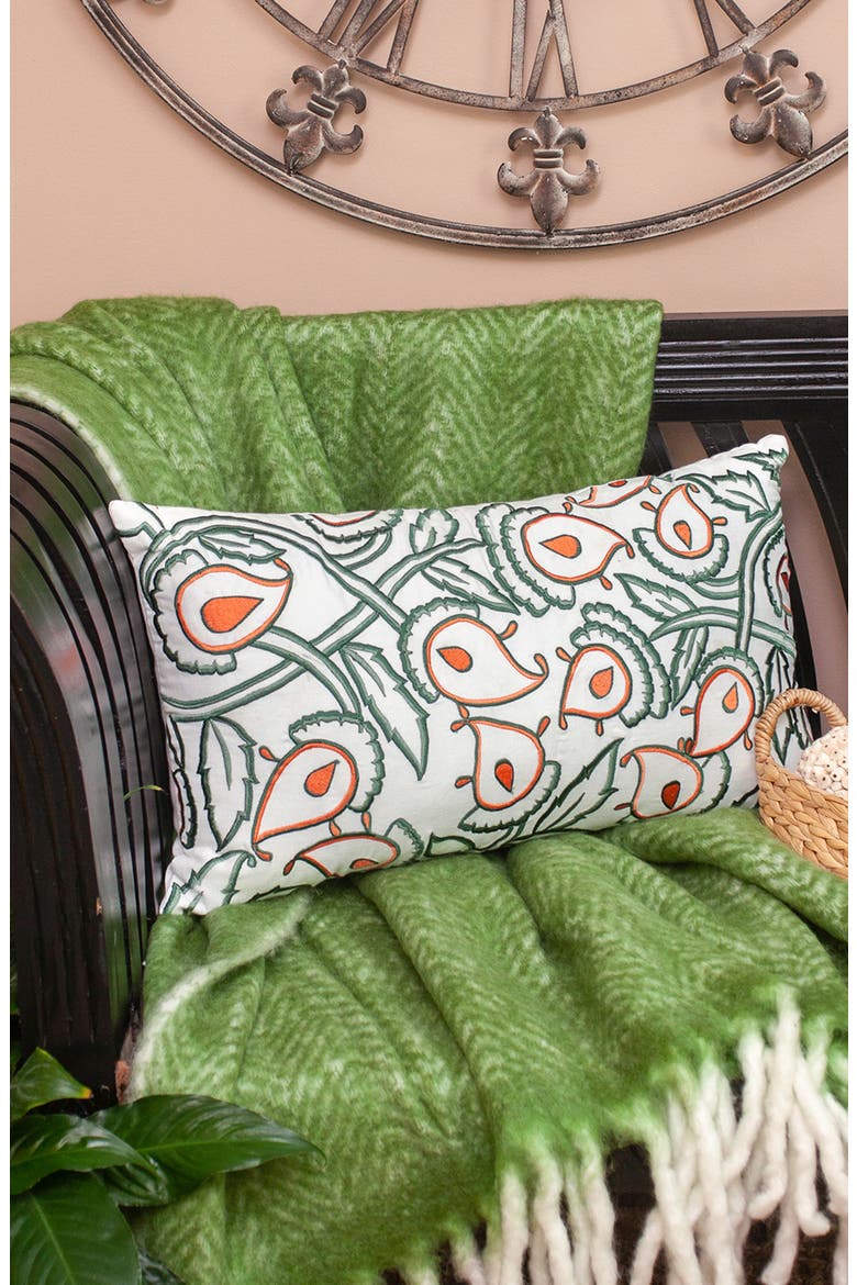 Celeste Embroidered Throw Pillow, Alternate, color, WHITE