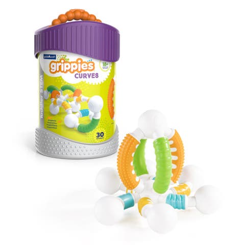 Grippies® Curves - 30-piece Toddler Magnetic Stem Building Set