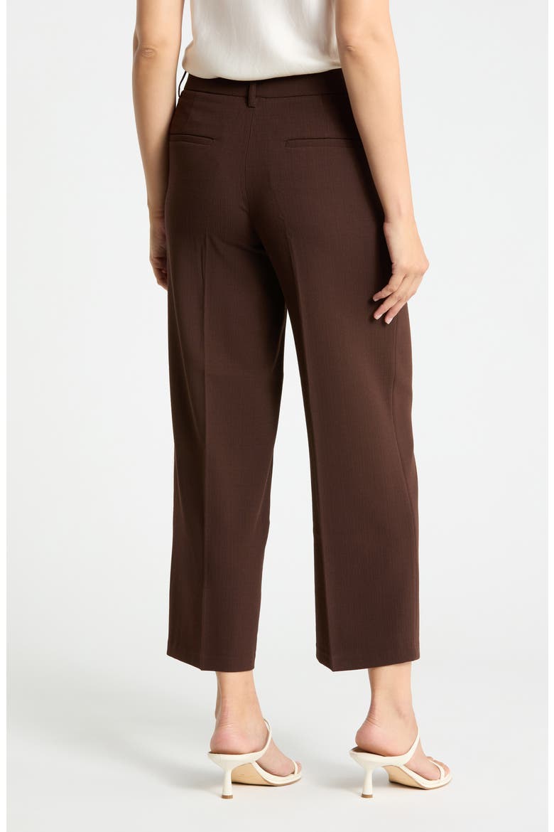 Wide Leg Crop Pants, Alternate, color, BROWN