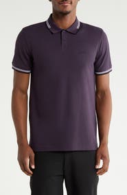 BOSS Paul Tipped Stretch Cotton Polo