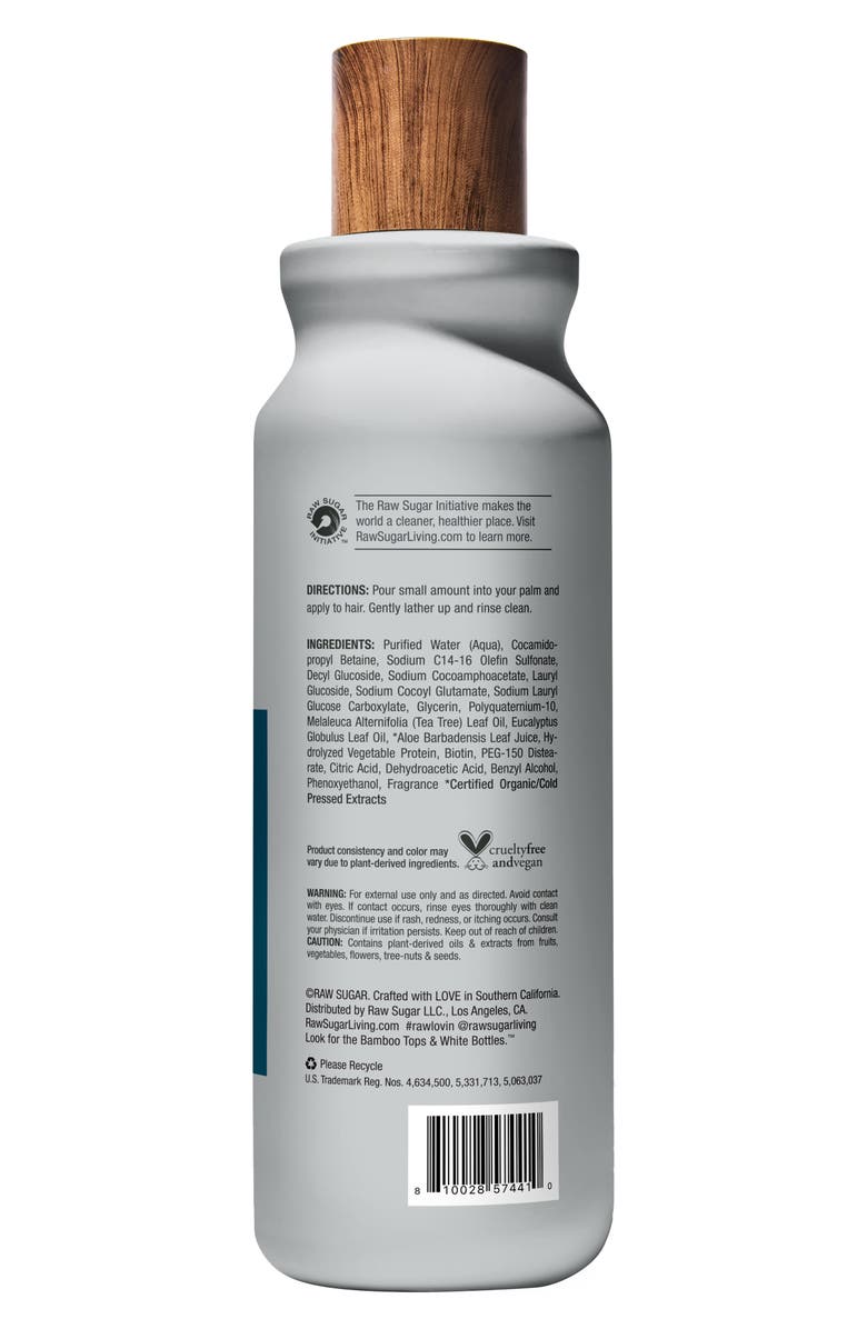 RAW SUGAR Strengthen Tea Tree, Coconut & Aloe 2-in-1 Shampoo ...