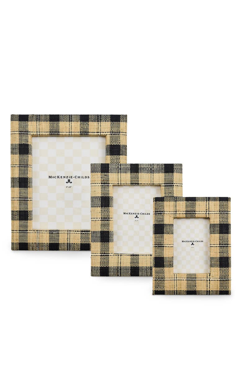 MACKENZIE CHILDS Mad for Plaid 5 x 7-Inch Frame, Alternate, color, Beige