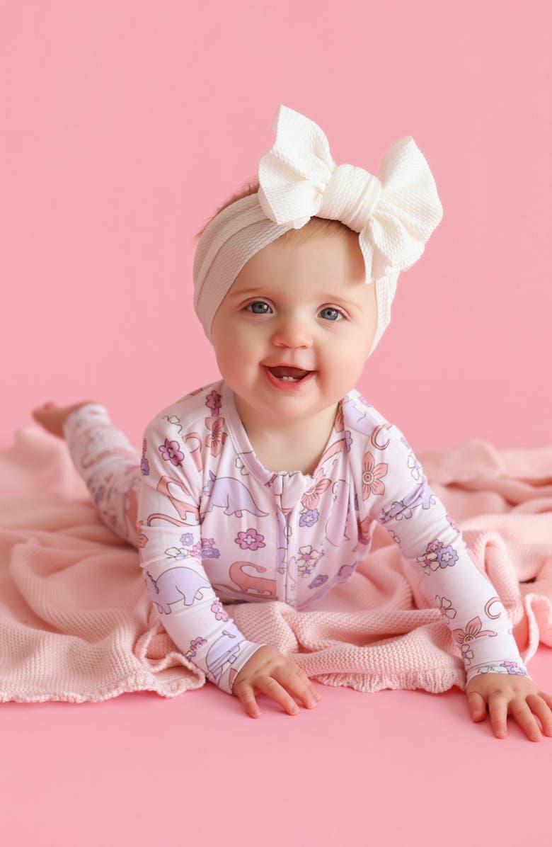 Posh Peanut Erica Convertible Zip Footie, Alternate, color, Pink