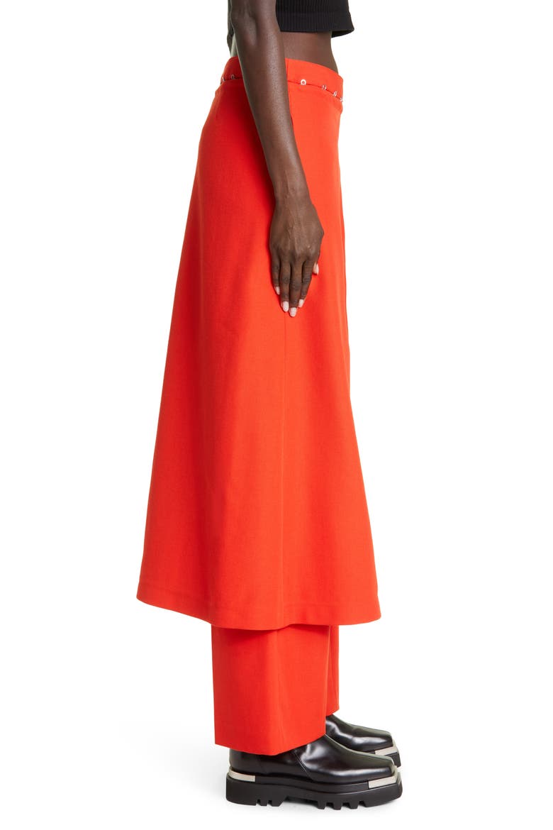 Skirt Overlay Suiting Pants, Alternate, color, VERMILLION