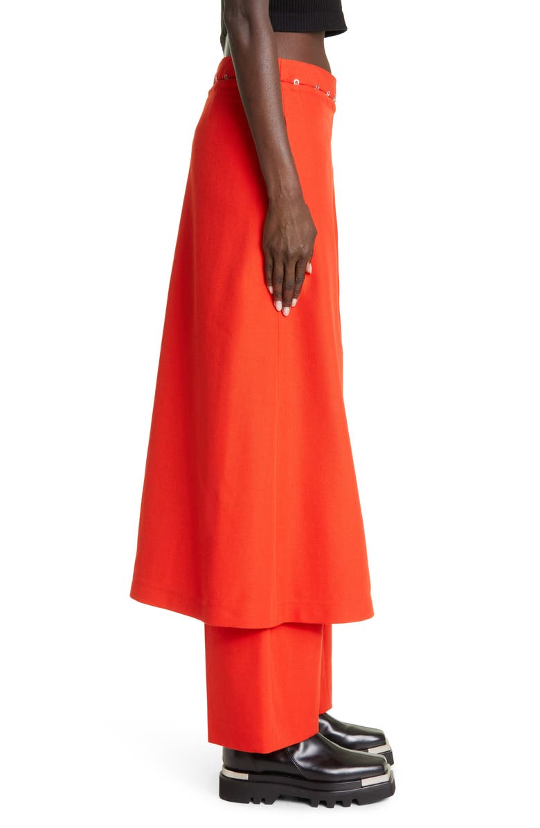 Dion Lee Skirt Overlay Suiting Pants, Alternate, color,
