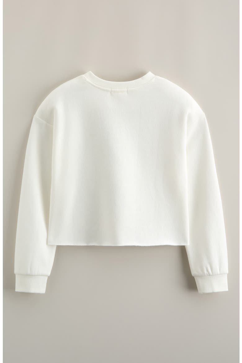 Kids' Graphic Fleece Pullover, Alternate, color, IVORY BUONGIORNO