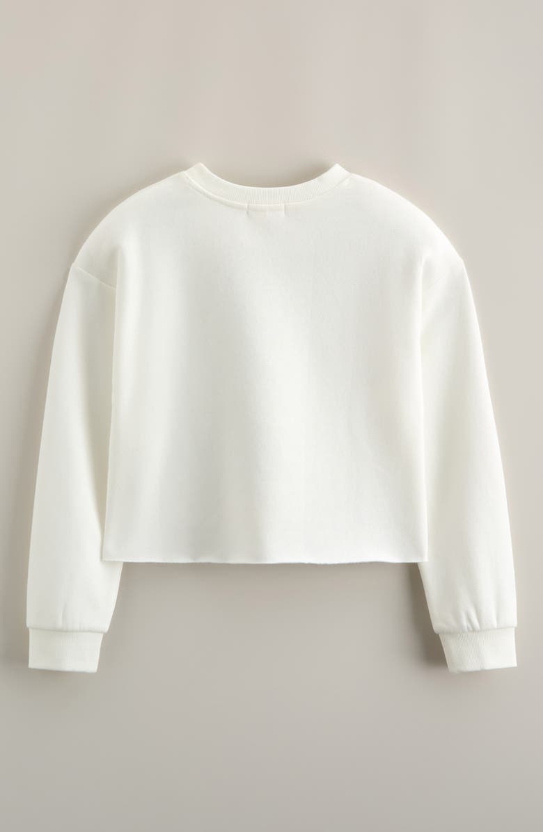 Nordstrom Kids' Graphic Fleece Pullover, Alternate, color, Ivory Buongiorno