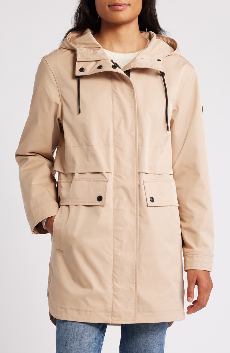 Sam Edelman Hooded Jacket, Main, color, Sandshell