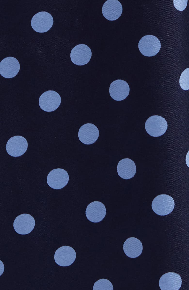 Anne Klein Polka Dot Long Sleeve Faux Wrap Dress, Alternate, color,