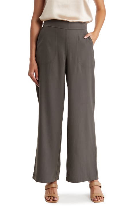 Twill Easy Wide Leg Trouser