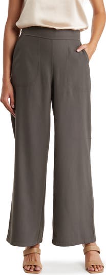 MAX STUDIO Twill Easy Wide Leg Trouser | Nordstromrack