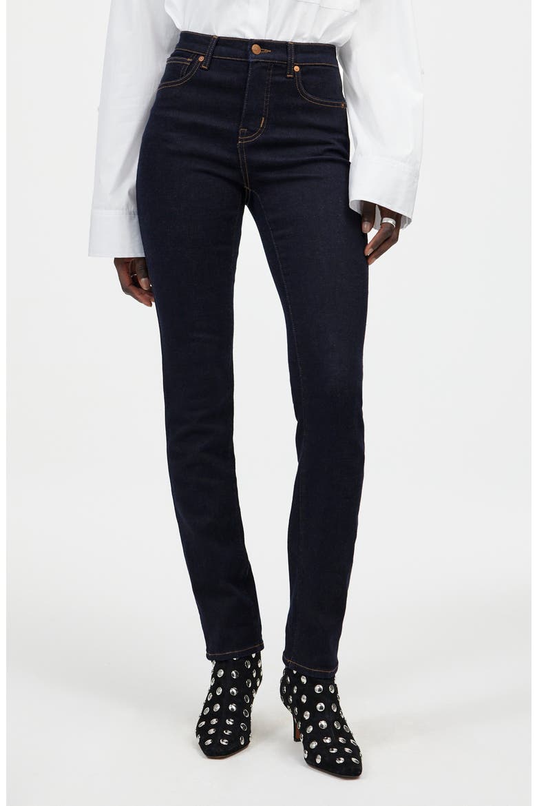 Mid-Rise Stovepipe Jeans, Main, color, RINSE WASH