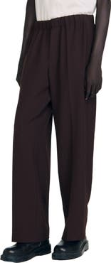 SANDRO Wide-leg trousers