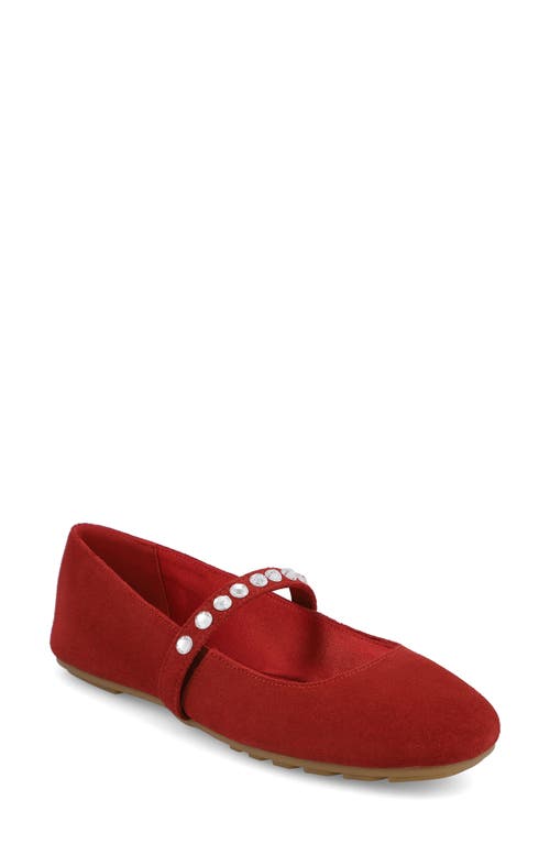 Shop Mia Limited Edition Karolin Mary Jane Flat In Red