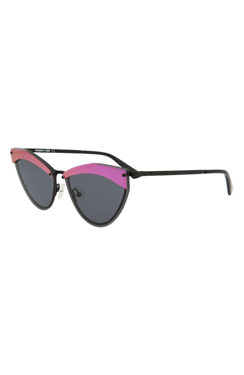 McQueen 60mm Angled Sunglasses, Alternate, color,