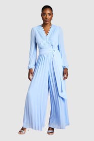 Coast Pleated Leg Tie Waist Jumpsuit