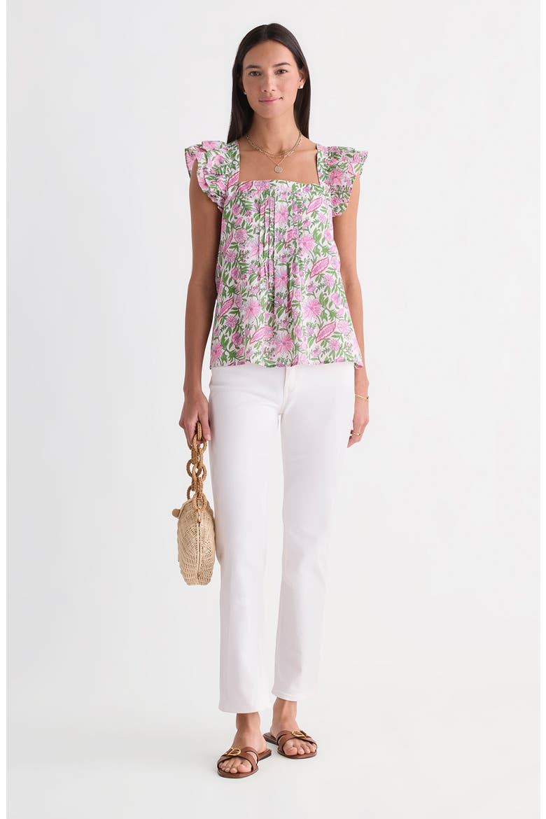 Shiloh Square Neck Top, Alternate, color, WHITE CAP BAYLEY
