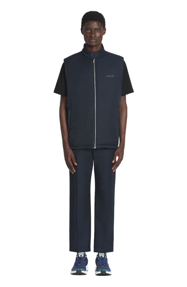 Lanvin SLEEVELESS PADDED JACKET IN TECHNICAL COTTON, Main, color, 