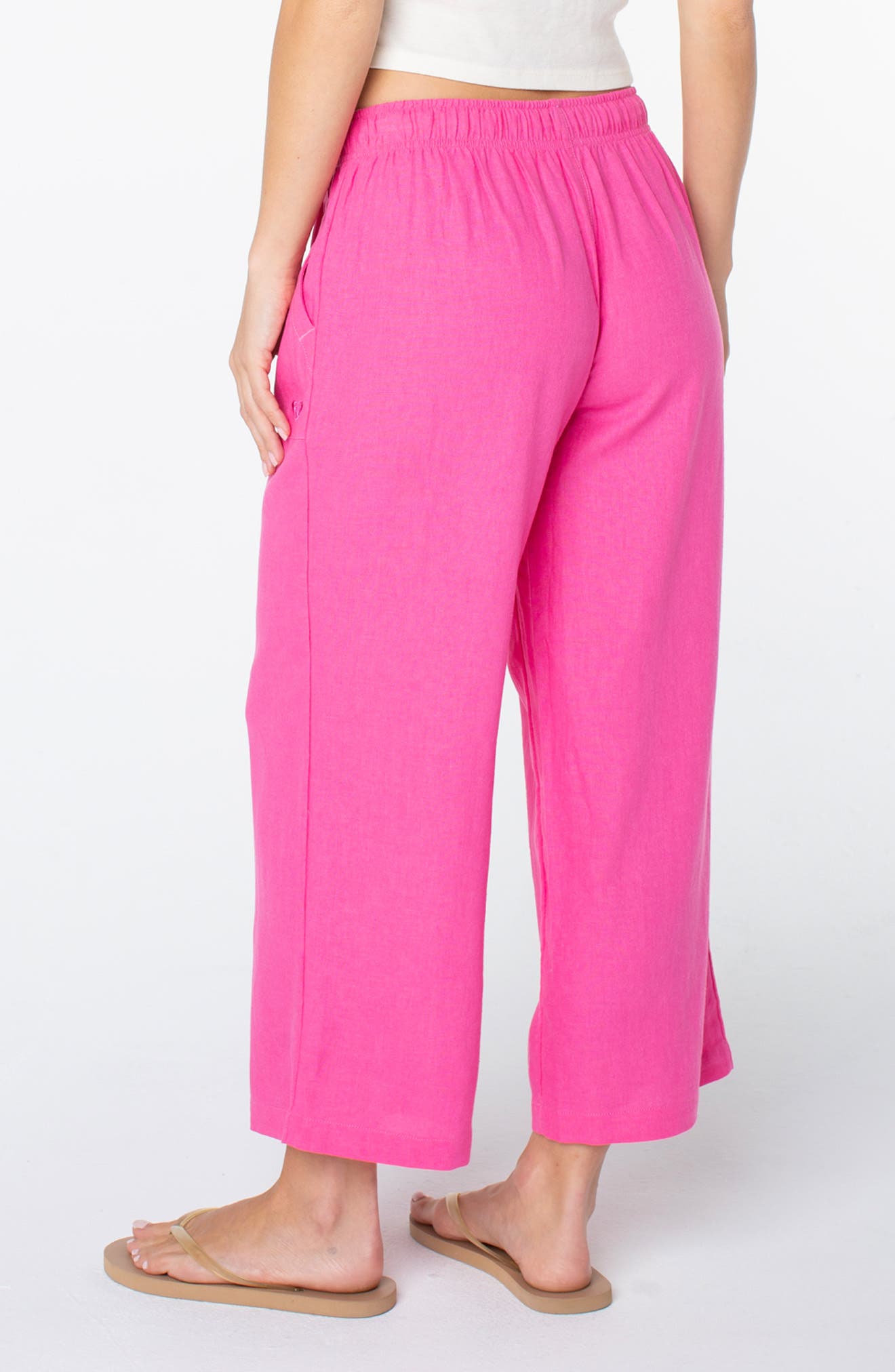 Lagoon Linen Blend Crop Pants - image 2