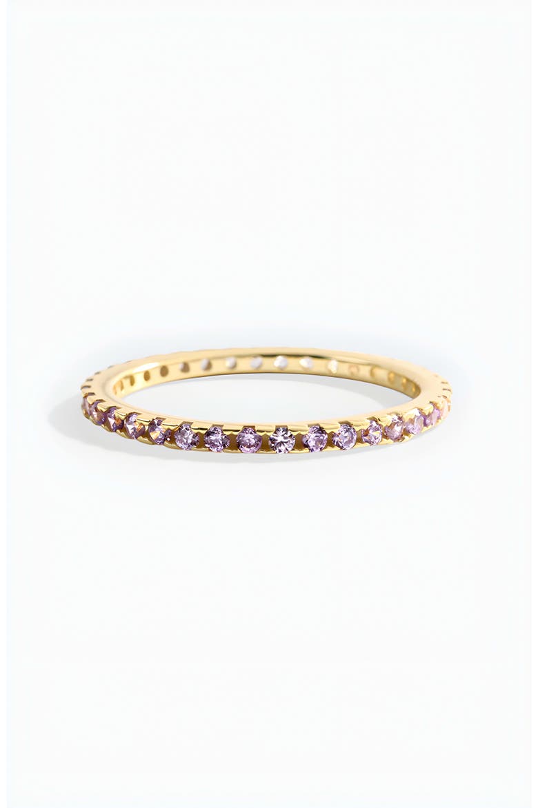 June Birthstone Eternity Stacking Ring, Alternate, color, 18k Gold Over Sterling Silver