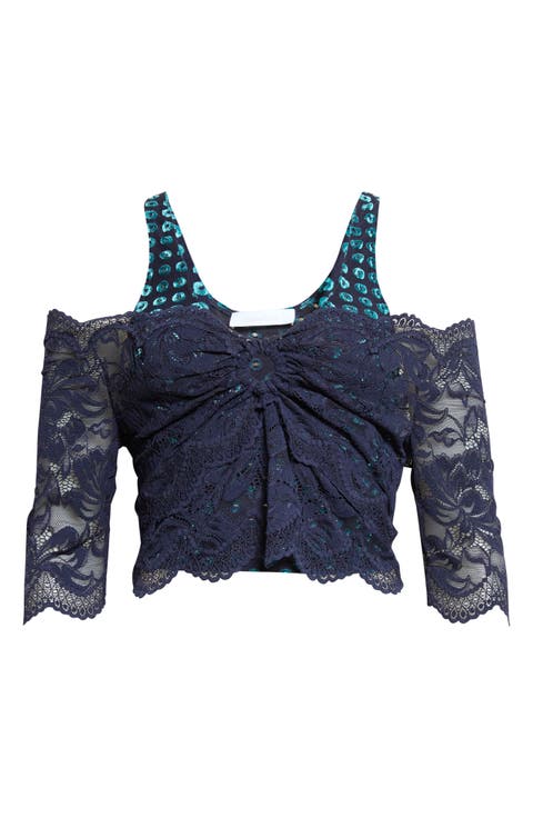 Trompe l'Oeil Lace Top