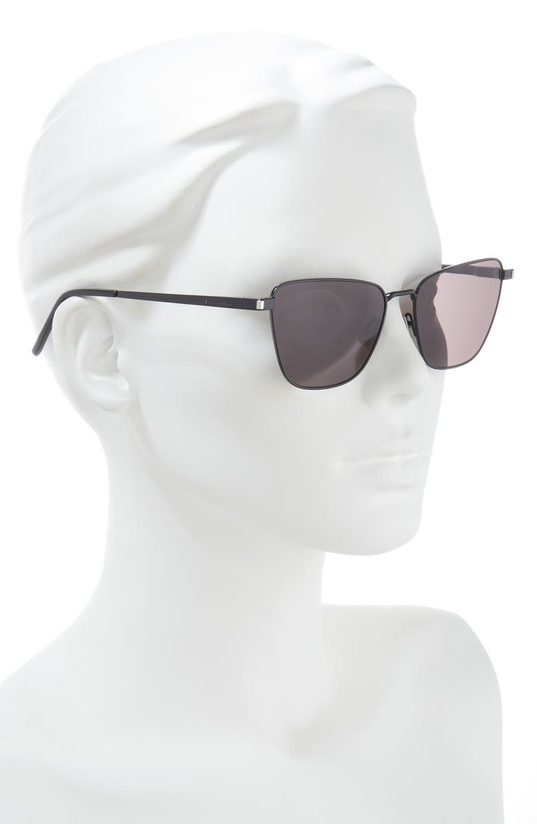 Saint Laurent 57mm Cat Eye Sunglasses, Alternate, color,