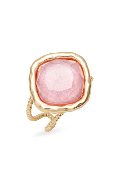 Bezel Set Crystal Ring