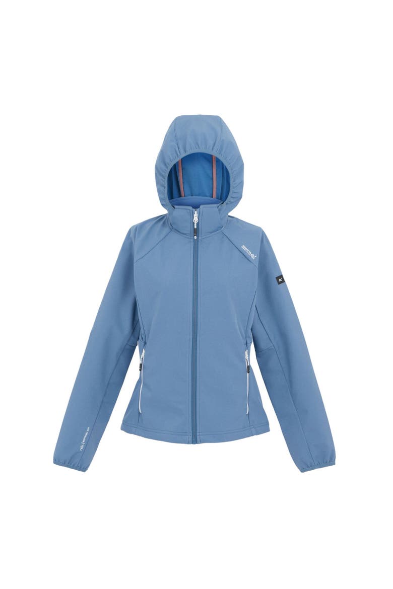 Bourda Soft Shell Jacket, Main, color, Coronet Blue and White