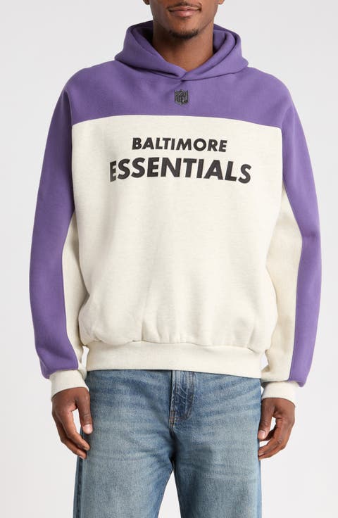 Baltimore Ravens 90s Relaxed Colorblock Hoodie