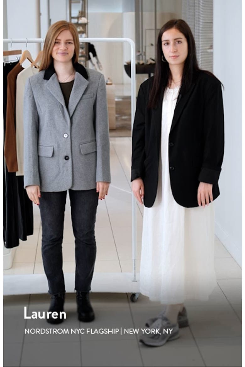 Oversize Wool Blend Blazer video